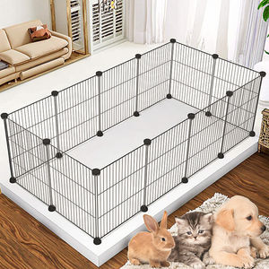 Pratique bricolage pliable grille Pet <span class=keywords><strong>Cage</strong></span> clôture bouton Portable intérieur <span class=keywords><strong>lapin</strong></span> enceinte modulaire combinaison <span class=keywords><strong>Cage</strong></span> pour petits animaux - Product Image 5
