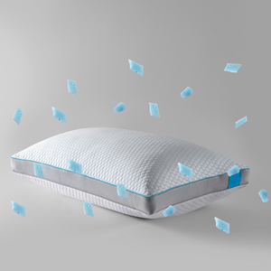 <span class=keywords><strong>Almohadas</strong></span> de cama de gel refrescante personalizadas, 1 paquete de espuma viscoelástica triturada para dormir de lado, almohada suave tamaño King - Product Image 1
