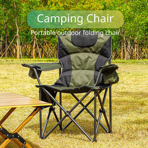 เก้าอี้พับสำหรับตั้งแคมป์ผ้า Oxford 600D รุ่นใหม่ พร้อมเบาะรองนั่ง นุ่มสบาย พกพาสะดวก เป็นมิตรกับสิ่งแวดล้อม ระบายอากาศได้ดี เหมาะสำหรับกิจกรรมกลางแจ้ง รับน้ำหนักได้มาก - Product Image 5