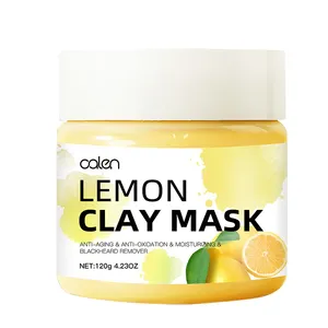 Organisches Peeling Pink Clay Pore Refining Clay Gesichts maske Bentonite Natural Facial Lemon Clay Mask