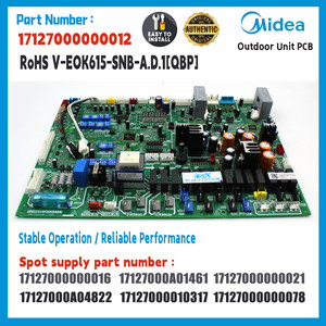 Carte de contrôle VRF Midea 17127000000012 17127000000016 – Assemblage PCB de remplacement d'origine pour unité extérieure à usage commercial - Product Image 2