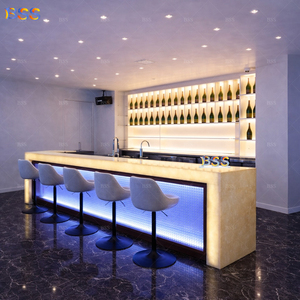 Barra de Ónix al por Mayor para Restaurante, Banquete, Club de Vinos, Barra de Hotel Moderna de Lujo Personalizada con Piedra de Alabastro y LED - Product Image 6