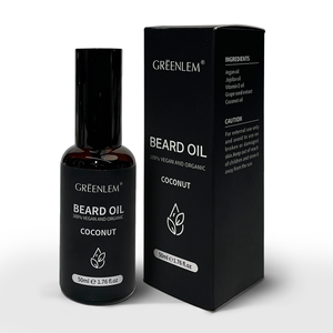 Olio per <span class=keywords><strong>Barba</strong></span> Greenlem 100% Vegano e Biologico al Cocco - Product Image 1