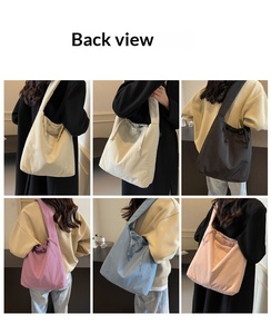 Bolso de Hombro Tipo Hobo para Mujer, Personalizado con Logotipo, Gran Capacidad, Cierre con Cordón, Ligero, Resistente al Agua, Venta al Por Mayor - Product Image 6