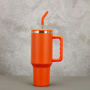 <b>40oz</b> Car H3.0 <b>Handle</b> Travel <b>Tumbler</b> Vacuum Insulated Mug Lid Straw Non-Slip ODM OEM Custom - Product Image 5
