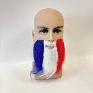 Tùy Chỉnh Theo Chủ Đề Masquerade Đảng Vui Râu Đỏ Tự Dính USA Kỳ Nghỉ Quốc Gia Râu Sang Trọng Râu Để Bán - Product Image 3