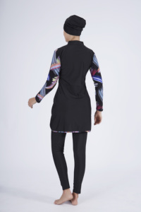 MOTIVE FORCE commerce extérieur nouveau conservateur femmes maillot de bain imprimer épissage femmes pantalons chapeau haut de forme trois ensembles de maillots de bain - Product Image 5