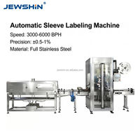 Machine d'étiquetage à double tête pour bouteilles d'eau purifiée, étiqueteuse à servomoteur avec contrôle PLC pour ligne d'embouteillage de boissons