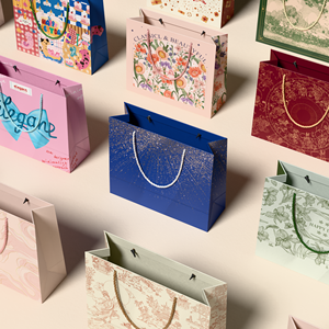 Có thể tái chế phân hủy sinh học tùy chỉnh mua sắm túi giấy bao bì quà tặng sang trọng túi giấy với logo riêng của bạn cho doanh nghiệp nhỏ - Product Image 2