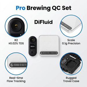 เครื่องวัดความเข้มข้น DiFluid BCS CoffeeOS Refractometer TDS Tester Ti White Smart Espresso Scale Combo พร้อมระบบ QC สำหรับโรงคั่วกาแฟ ห้องปฏิบัติการ และการฝึกอบรม - Product Image 1