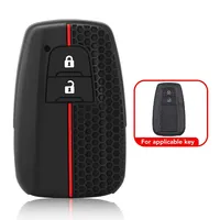 Housse de protection en silicone pour clé de voiture Toyota CHR Camry Corolla RAV4 Highlander C-HR Prius Land Cruiser Prado, accessoires