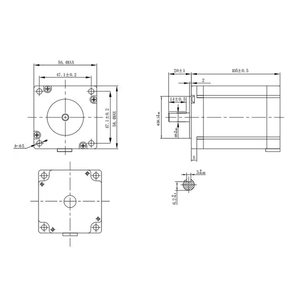 Samsr สเต็ปปิ้งมอเตอร์ SS1705A20A ไมโครไฮบริด <span class=keywords><strong>Nema</strong></span> <span class=keywords><strong>17</strong></span> 24โวลต์<span class=keywords><strong>2A</strong></span> 0.73Nm สเต็ปเปอร์มอเตอร์2เฟส - Product Image 3