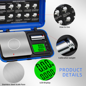 Chất Lượng Cao Chính Xác Kỹ Thuật Số Quy Mô Bỏ Túi 0.01G Độ Chính Xác LCD Hiển Thị Hẹn Giờ Tính Năng Cozinha Quy Mô 0.001 Cho Các Lớn Nhất <span class=keywords><strong>Loser</strong></span> - Product Image 2