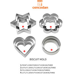 Moule à biscuits bricolage ustensiles de cuisson outils à biscuits ensemble d'<span class=keywords><strong>emporte</strong></span>-pièce de noël miroir d'espace en acier inoxydable fête de noël personnalisée - Product Image 6