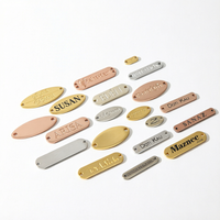Étiquette métallique professionnelle personnalisée pour maillots de bain, épingles découpées, épingles à cheveux, canapés, portefeuilles, logos, mini-emballages, étiquettes simples, chiens, Xvidos