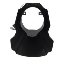 Accessoires de moto noirs de haute qualité Yongjin, phares LED pour Harley Breaker, plaque de garniture de phare