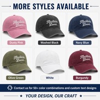 Casquette de baseball Dad Hat en coton, style vintage, délavée et vieillie, avec logo personnalisé, broderie de lettres à pois, motif nœud et losanges, pour usage professionnel et décontracté, vente en gros
