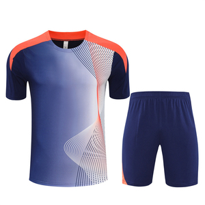 Sommer-Fußballuniform Kurzarm-Trainingsanzug Trikot 25/26 Barcelona Atmungsaktives Polyester Schnelltrocknend Rundhals Unisex - Product Image 1