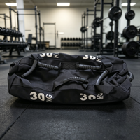 Sac de sable d'entraînement durable avec logo personnalisé, lesté, 10KG 20KG 30KG, pour la musculation et le fitness, avec 7 poignées