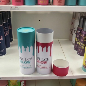 Eco-Friendly Customized Face Cream Skin Care Cosmetics Canning Packaging Circular Paper Box Tub-shaped Cosmetics Packaging - Product Image 2