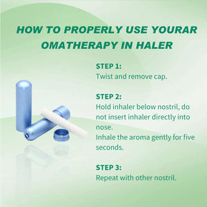 ขวดอลูมิเนียมสำหรับน้ำมันหอมระเหยแบบพกพา พร้อมไส้สำลีและแผ่นแปะติดตัว ได้รับการรับรองมาตรฐาน ISO อายุการเก็บรักษา 2 ปี - Product Image 5