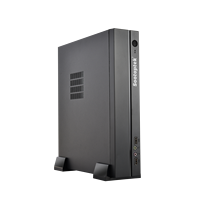 Gabinete de PC Mini ITX Sootoptek, Gabinete Delgado Personalizado para Computadora de Escritorio con Fuente de Alimentación ITX Personalizada