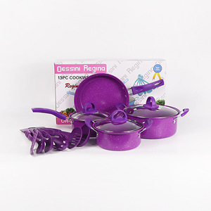 Commerce extérieur PC COOKWARE SET exportation pierre médicale de haute qualité 13 ensembles de pot de soupe au lait wok - Product Image 1