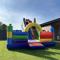 Château gonflable géant commercial à prix abordable pour adultes – Équipement de location Hpfburg Blocks
