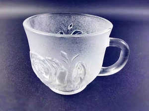 Vendita calda di Alta Qualità di Vetro Smerigliato Tazza di Decorazione di Rosa In Rilievo di Vetro Della Tazza della Tazza per Bere il Caffè/Tè - Product Image 6