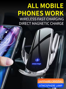 Nouveauté : Chargeur de voiture sans fil à charge rapide 15W avec support pour téléphone portable compatible iPhone 14/15 - Product Image 6