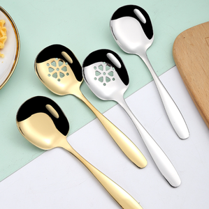 Grande cuillère écumoire en acier inoxydable grande capacité pour buffet - Product Image 1