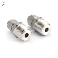 Coupleur de déconnexion rapide hydraulique en acier inoxydable à face plate mâle femelle haute pression 1/4