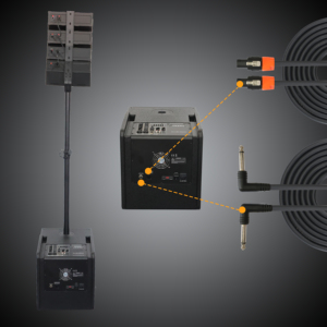 Joinaudio Wooden <strong>2</strong>*12'' Inch Woofer Professional <strong>Audio</strong> Powered Stereo <strong>Line</strong> <strong>Array</strong> Active <strong>Speaker</strong> with Handle for Stage Karaoke - Product Image 5