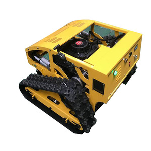 Petite tondeuse à gazon sur chenilles, essence, 4 temps, autopropulsée, lame rotative professionnelle, éjection arrière - Product Image 4