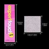 Serviette non pelucheuse de trempage professionnelle embouts jetables serviettes enveloppes manucure Art papier Gel vernis coton dissolvant tampons à ongles lingettes