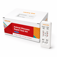 Kit de test rapide double Ag Ab pour le dépistage du virus de la léukémie féline et du virus de l'immunodéficience féline chez le chat (FeLV Ag FIV Ab)