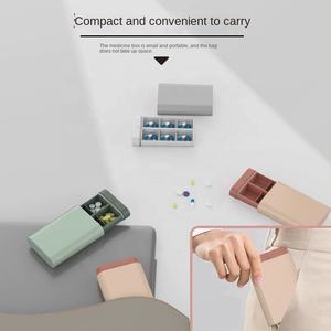 卸売りカスタマイズ可能な7日間のBPAフリープラスチックピルオーガナイザーかわいい旅行ピルケース引き出し工場用ピル収納ケース - Product Image 6