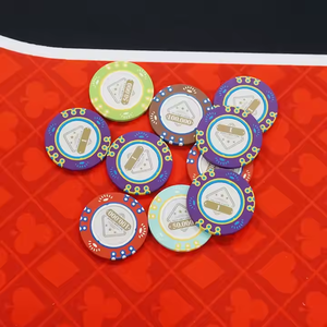 ชิปโป๊กเกอร์ดินเผาออกแบบใหม่สำหรับคาสิโนป้องกันการปลอมแปลง + ชิป RFID ปรับแต่งโลโก้ได้ - Product Image 5