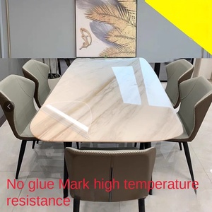 <span class=keywords><strong>Película</strong></span> Transparente Decorativa para Mesa de Comedor o Café, Estilo Mármol, PET Antiescaldaduras de Alta Resistencia a <span class=keywords><strong>la</strong></span> Temperatura, Moderna y Minimalista - Product Image 3
