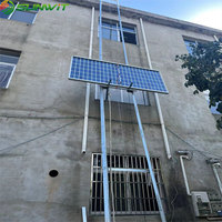 Dachziegel lift Motor Kran heben Mini Solar betriebener Schräg aufzug Solar panel heben Kleine Plattformen Klapp leiter