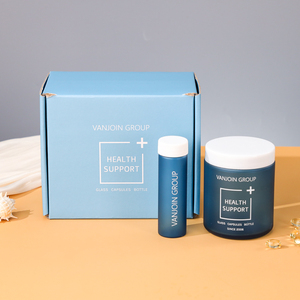 Bouteille/pot de capsule carrée de couleur personnalisée écologique Boîte en papier de haute qualité Ensemble de paquets de suppléments de pilules Boîte-cadeau d'avion - Product Image 6