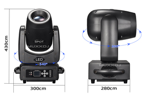 BPM-Spots 100 Battery &amp; <strong>Wireless</strong> <strong>DMX</strong> 100W LED Spot <strong>Moving</strong> <strong>Head</strong> <strong>Light</strong> Battery Powered Stage <strong>Light</strong> Wedding DJ Club Events - Product Image 3
