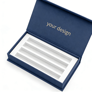 กล่องของขวัญเครื่องสำอางแบบแม่เหล็กพับได้ ดีไซน์หรูหรา สำหรับน้ำหอม โลชั่น เซรั่ม ครีม และผลิตภัณฑ์ความงาม - Product Image 4