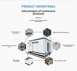 Chambre Froide Mobile et Refroidisseur de Réfrigération Commercial à Haute Efficacité avec Moteur et Commande PLC pour une Opération Facile - Product Image 4