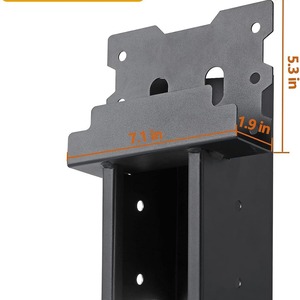 Metal Steel Bracket 44.78 x 28.09 x 19.41 Cm For Outdoor Platforms Treehouse Deer Hunting <b>Frames</b> <b>Black</b> Color Available - Product Image 5