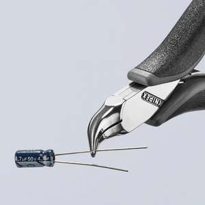 KNIPEX - 35 42 115 Alicates electrónicos ESD Cabeza ESD espejo pulido, mangos con empuñaduras multicomponentes - Product Image 3