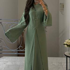 Conjunto de vestido modesto islámico Vestidos elegantes para mujer Vestidos maxi de lino modestos musulmanes - Product Image 3