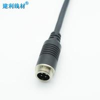 4-Pin erkek RCA dişi DC adaptör kablosu-kamyon araba kamera dönüşümü için geliştirilmiş uyumluluk PVC yalıtım