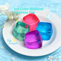 Gomme thermoplastique anti-stress en caoutchouc à rebond lent, style Squishy, en forme de glaçon, très populaire et esthétique, pour le soulagement du stress transfrontalier