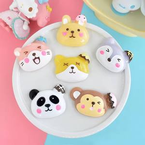 Bonitos abalorios de resina de dibujos animados con cabujón plano de animales para DIY, accesorios de joyería Diy, decoración de cuaderno marcado - Product Image 1